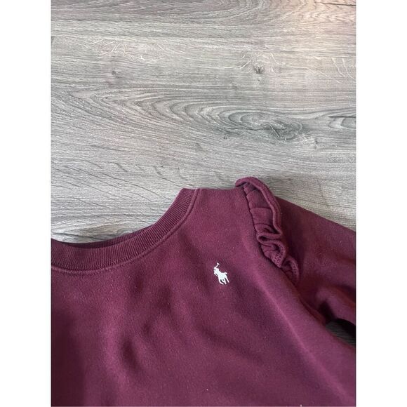 Polo Ralph Lauren Floral Fleece Sweatshirt Dress size 4 T - Picture 4 of 6